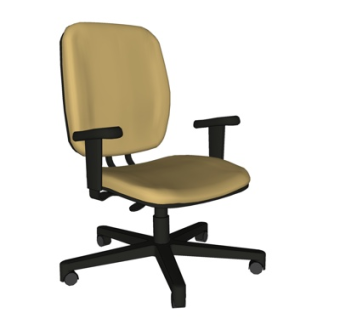 现代布艺办公椅su模型