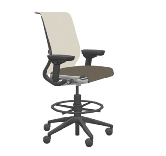 现代布艺办公椅su模型