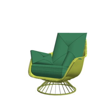 现代布艺休闲椅su模型