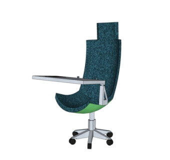 现代布艺休闲椅su模型