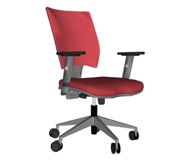 现代布艺办公椅su模型