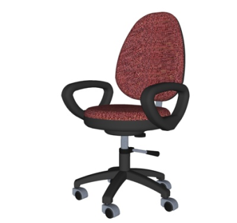 现代布艺办公椅su模型