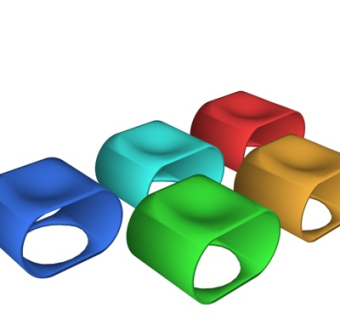 现代彩色凳子su模型