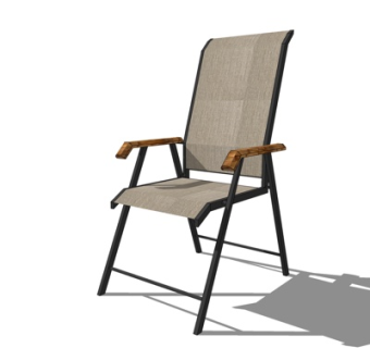 现代铁艺单椅su模型