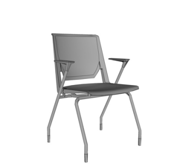 现代铁艺休闲椅su模型