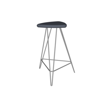 现代铁艺凳子su模型