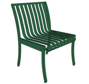 现代铁艺休闲椅su模型