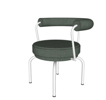 现代布艺休闲椅su模型