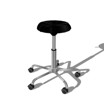 现代铁艺办公椅su模型