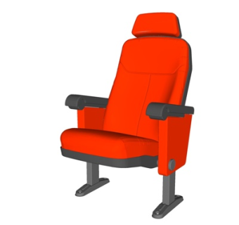 现代布艺按摩椅su模型