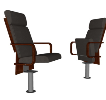 现代布艺休闲椅su模型