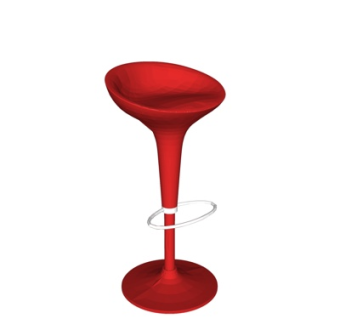 现代铁艺吧台椅su模型