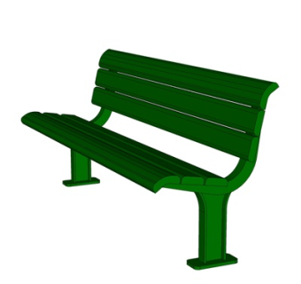 现代实木户外椅su模型