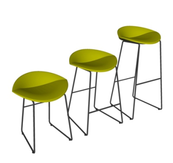 现代铁艺吧台椅su模型