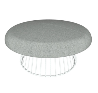 现代布艺茶几su模型