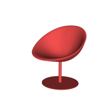 现代铁艺休闲椅su模型