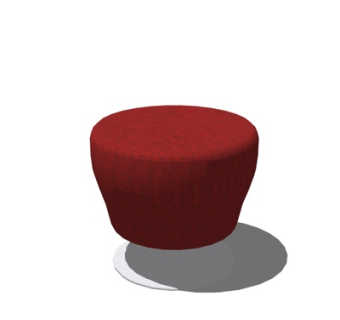 现代布艺凳子su模型