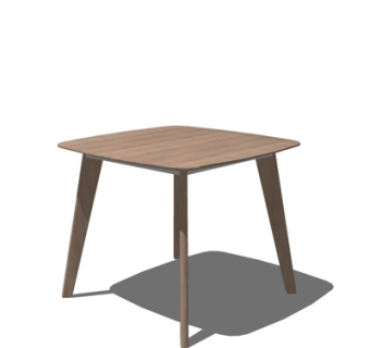 北欧实木边几su模型