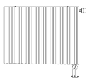 现代暖气片su模型
