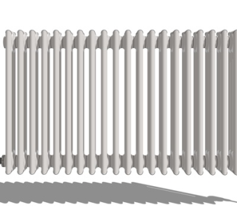 现代暖气片su模型