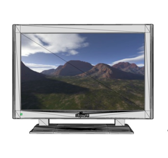 现代电视机su模型