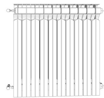 现代暖气片su模型