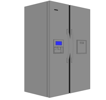 现代冰箱su模型