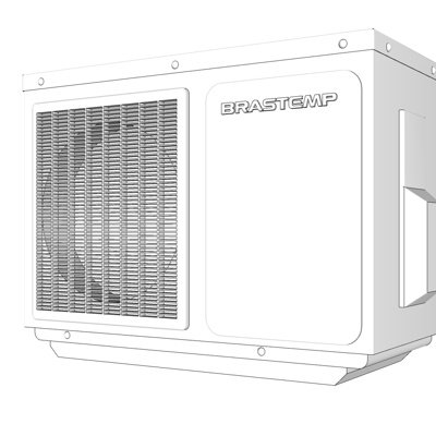 现代空调主机su模型