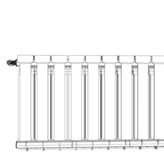 现代暖气片su模型