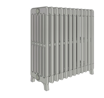 现代暖气片su模型