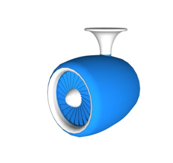 现代风扇su模型