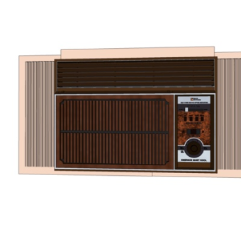 现代出风口su模型