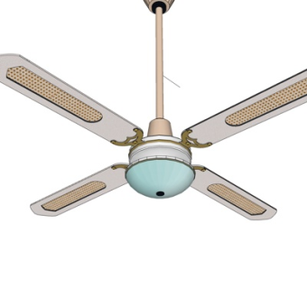 现代电风扇su模型