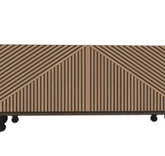 现代实木端景台su模型