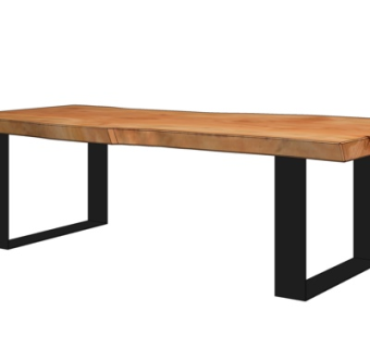 现代实木茶几su模型