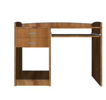 现代实木书桌su模型