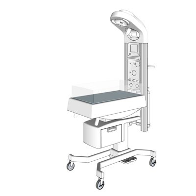 现代手术床su模型