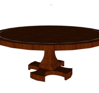 现代实木茶几su模型