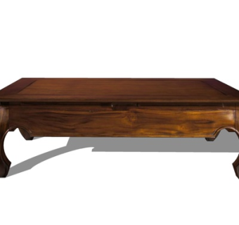 现代实木茶几su模型