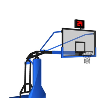 现代篮板su模型