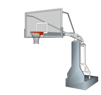 现代篮板su模型