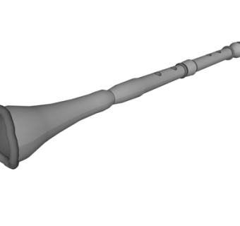 欧式竖琴su模型