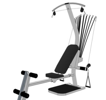 现代健身设备su模型