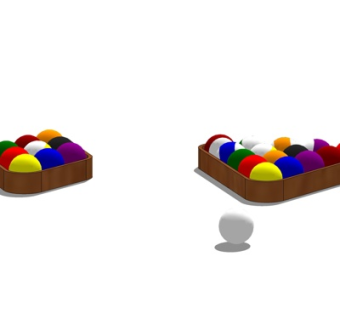 现代桌球su模型