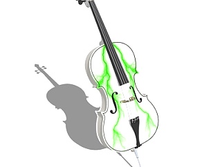 欧式大提琴su模型