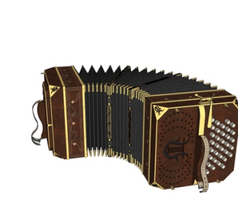 欧式手风琴su模型