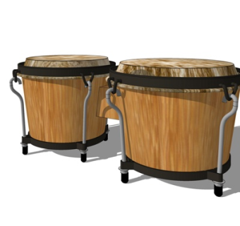 现代木桶su模型