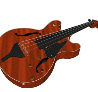 欧式古典吉他su模型