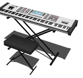 现代电子琴su模型