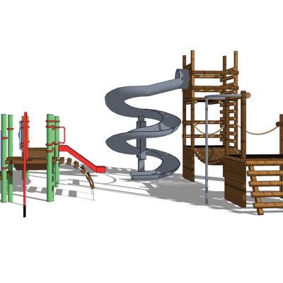 现代儿童娱乐设备su模型